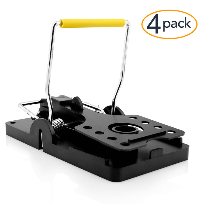 Open Style Large Powerful Rat Traps Yellow - (4 to 20 pack)