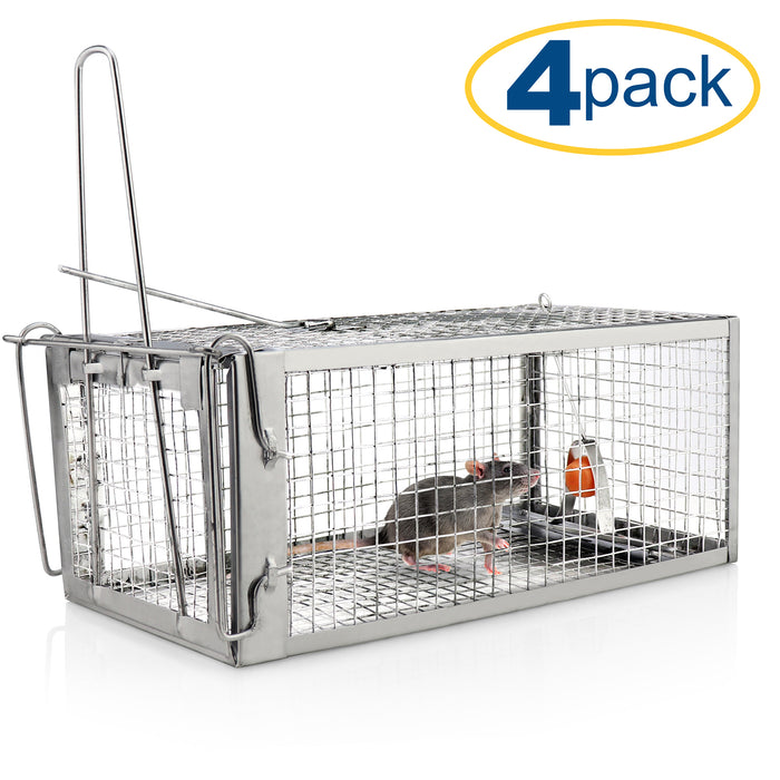Classic Humane Mouse Trap with Steel Construction - Catch Mice Without Harm