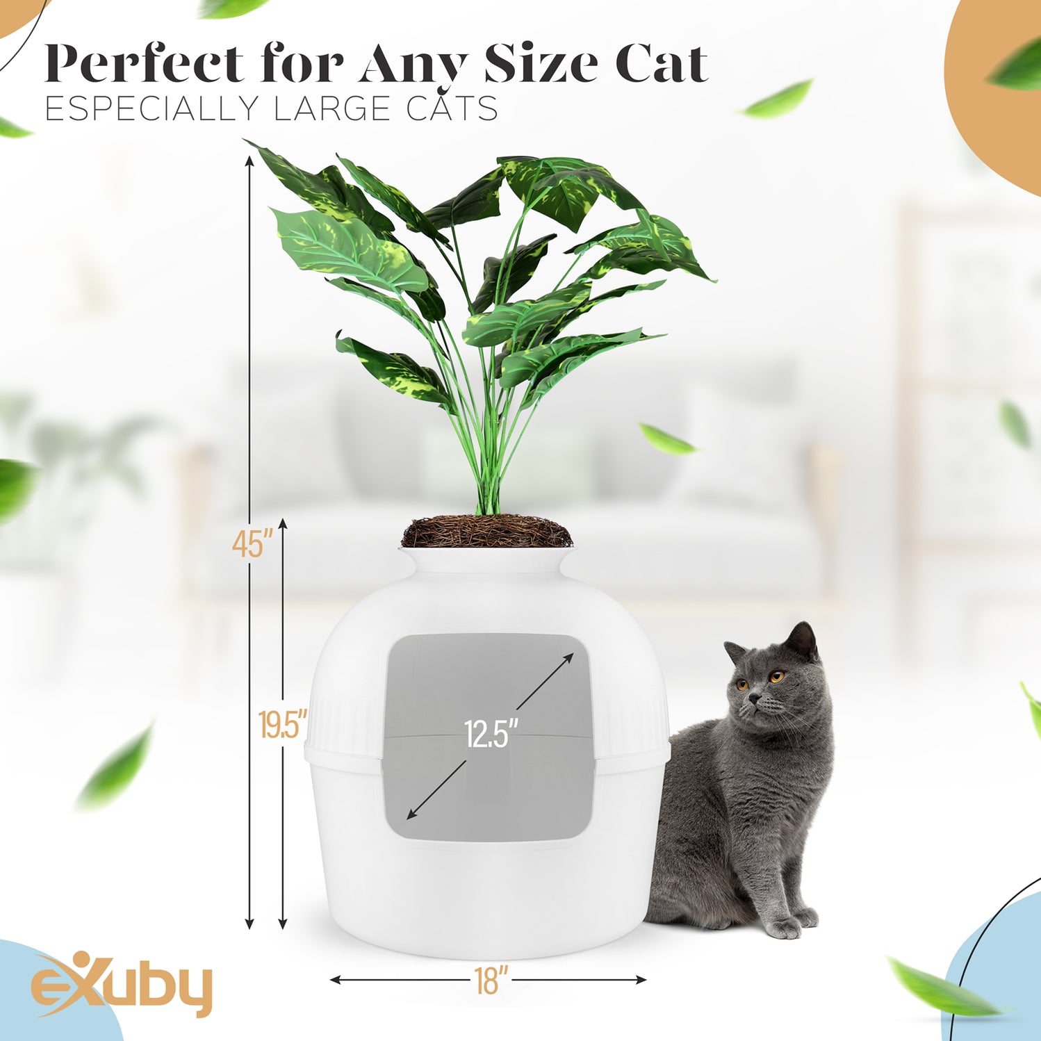 eXuby Hidden Litter Box for Cats The Only White Planter Furniture Li — Product Prodigy Online