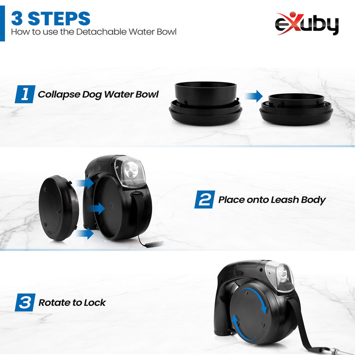 eXuby - 2-Pack Adjustable Dog Bowl Stand for Large Breed dogs